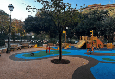 testaccio area giochi inaugurata