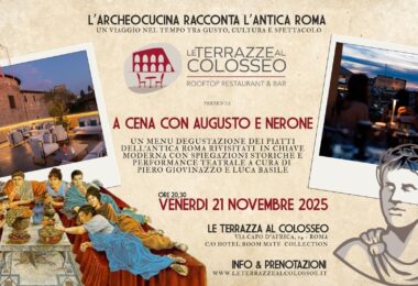 eventi a roma a cena con augusto e nerone